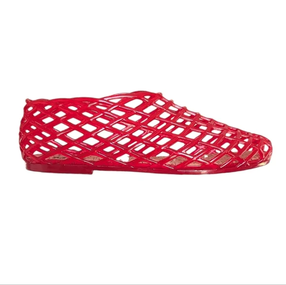 MIA Red Darlene Mesh Flats Sz.7 - Picture 3 of 6